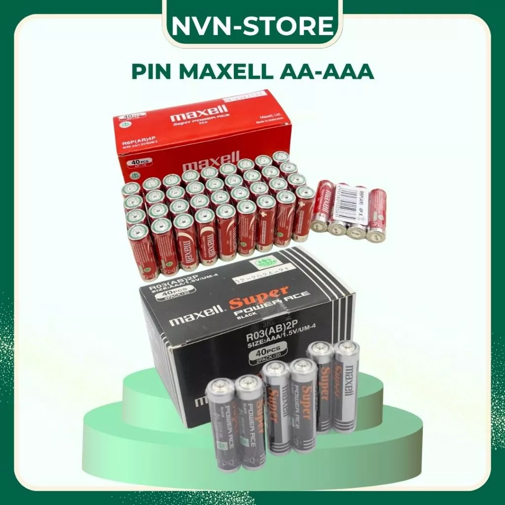 Hộp 40 Viên Pin AA Maxell Super Đỏ (2A -1.5V)