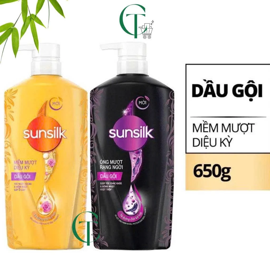 Dầu gội Sunsilk óng ả mượt mà chai 600 G