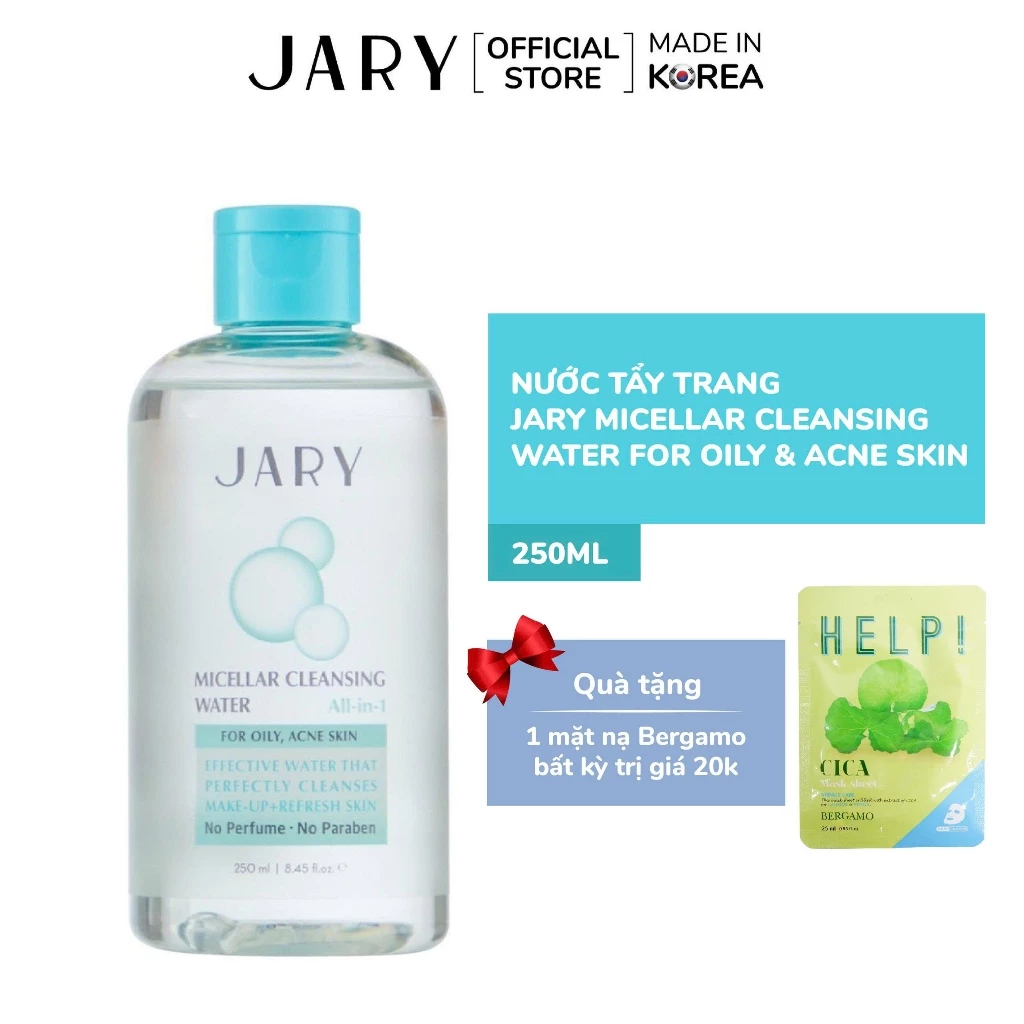 Nước Tẩy Trang Dành Cho Da Dầu Và Mụn Jary Micellar Cleansing Water For Oil