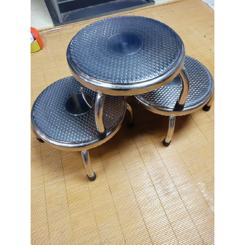 combo 1, 2,3 ghế inox thấp bền đẹp, chắc chắn, đa dụng chống han gỉ