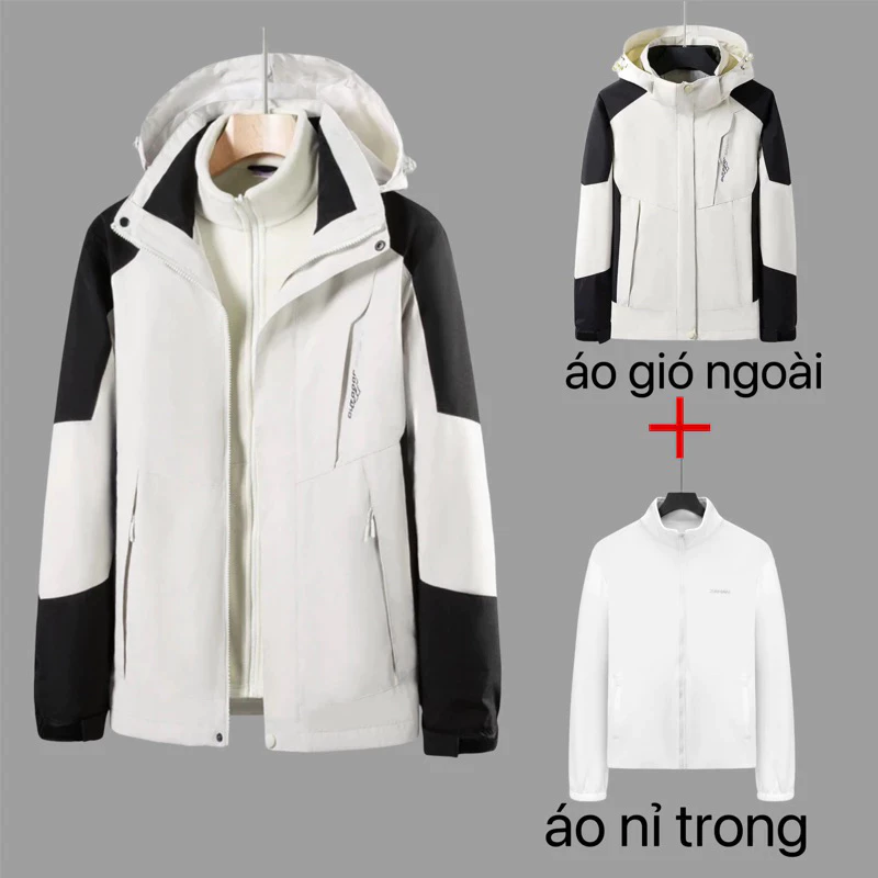 Áo khoác gió nam nữ 2 lớp, Áo chống nắng chất liệu gió mềm chống nước, chống gió, chống bụi mẫu mới