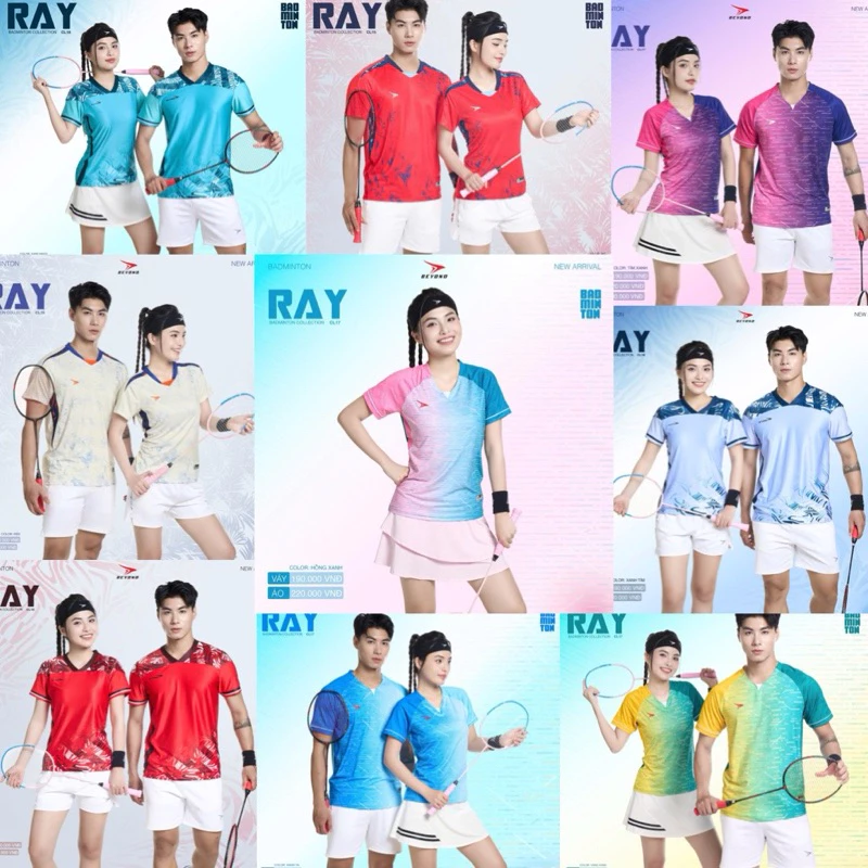 Áo Thể Thao Nam Nữ RAY Chuyên Cầu Lông, Chạy Bộ, Tennis, Pickleball
