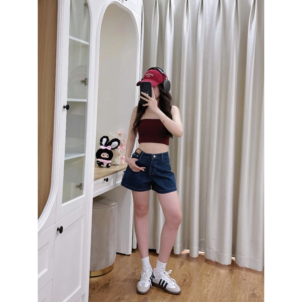 Quần Short Jean Nữ 4 Túi Tiện Lợi Chất Liệu Cao Cấp Dày Dặn Bền Màu D65S