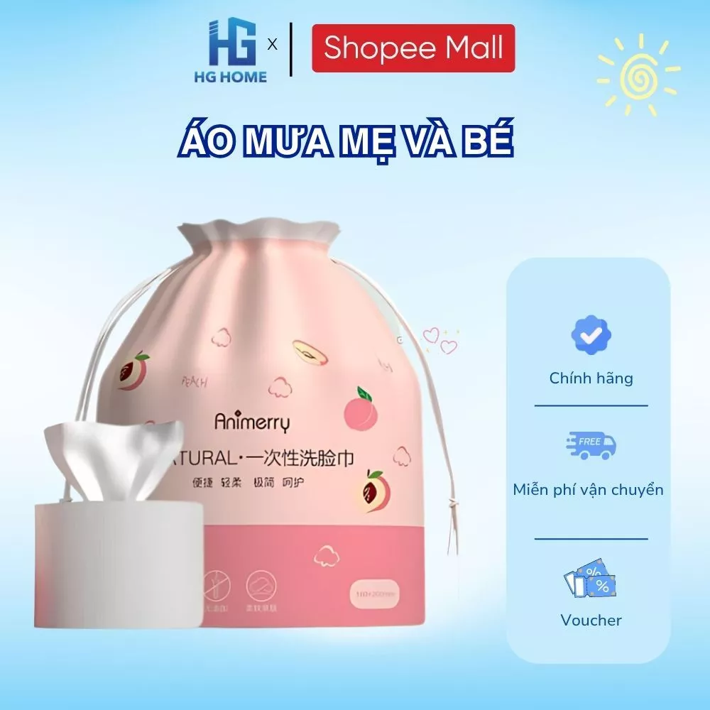 Khăn Mặt Khô Đa Năng Dùng 1 Lần Lau Khô Lau Ướt Dễ Dàng Sử Dụng HGHOME  [ HÀNG NHẬP KHẨU ]