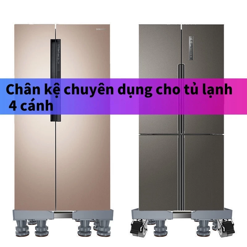 Giá đỡ tủ lạnh 2 cánh 4 cánh, Chân kệ máy giặt và tủ lạnh - Giá đỡ quạt điều hòa Inox cao cấp