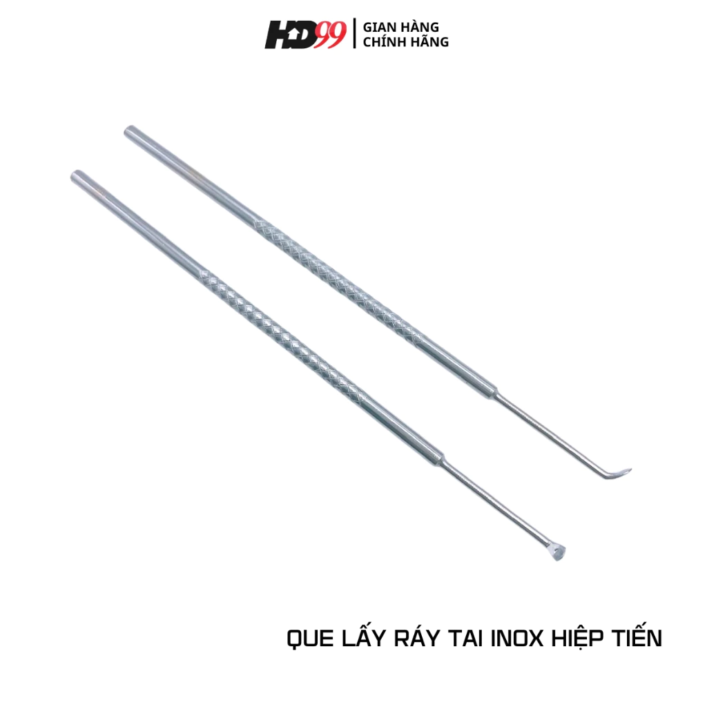 Que lấy ráy tai inox Hiệp Tiến, dụng cụ ngoáy tai, chăm sóc tai chính hãng