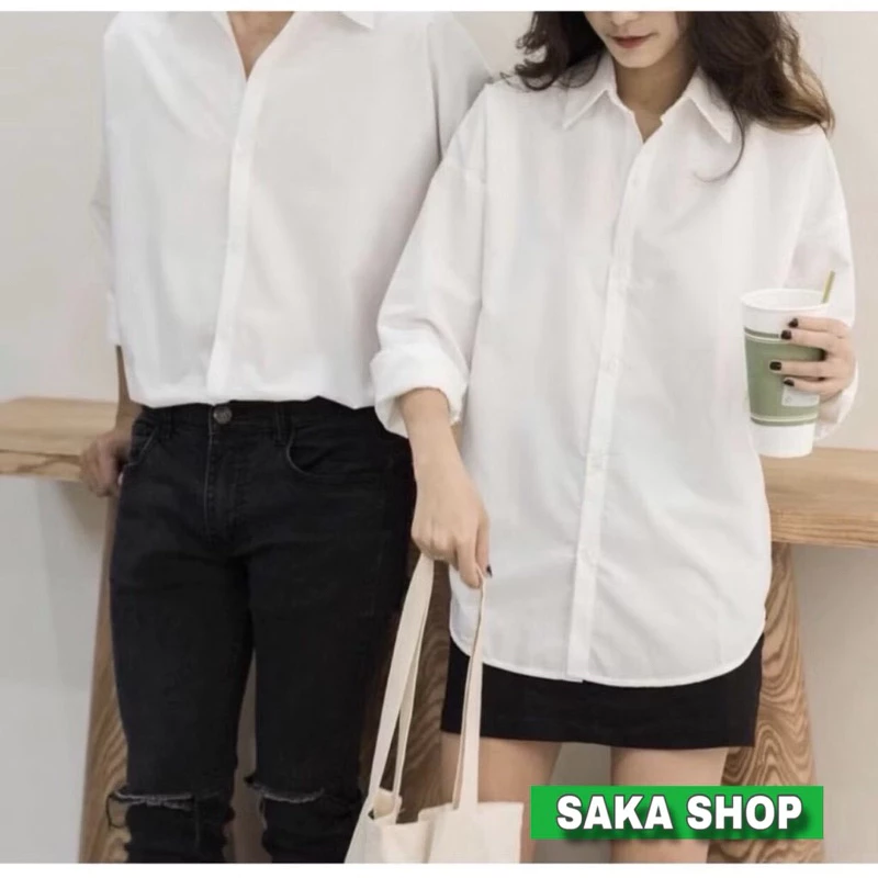 Áo sơ mi trắng nữ tay dài kate Hàn không nhăn mịn mát