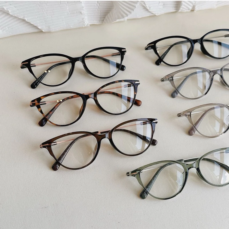 Kính giả cận, Gọng kính cận mắt mèo nữ kim loại mảnh cao cấp 72358 Jolie eyewear