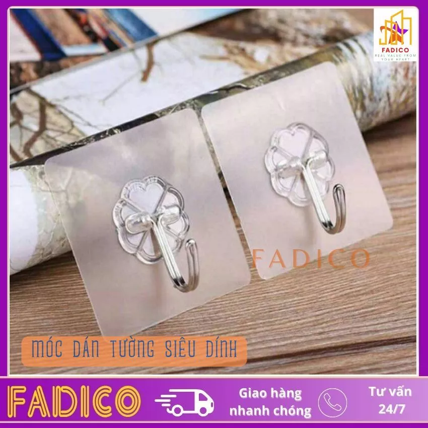 Móc dán tường siêu dính,móc dính tường chịu lực tốt tiện dụng trong nhà-fadico