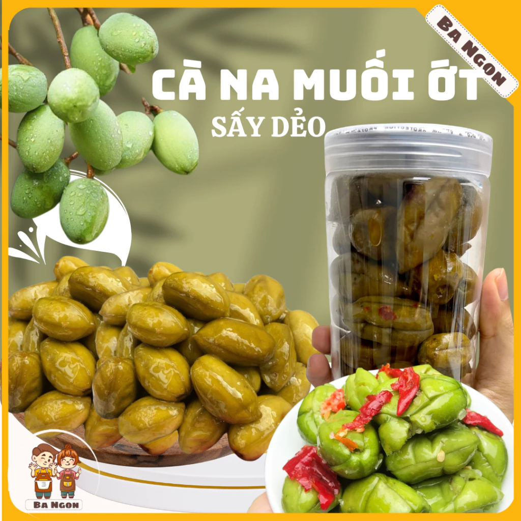 Cà na muối ớt sấy dẻo - cà na sấy dẻo - chua cay mặn ngọt - đặc sản Tây  Nam bộ