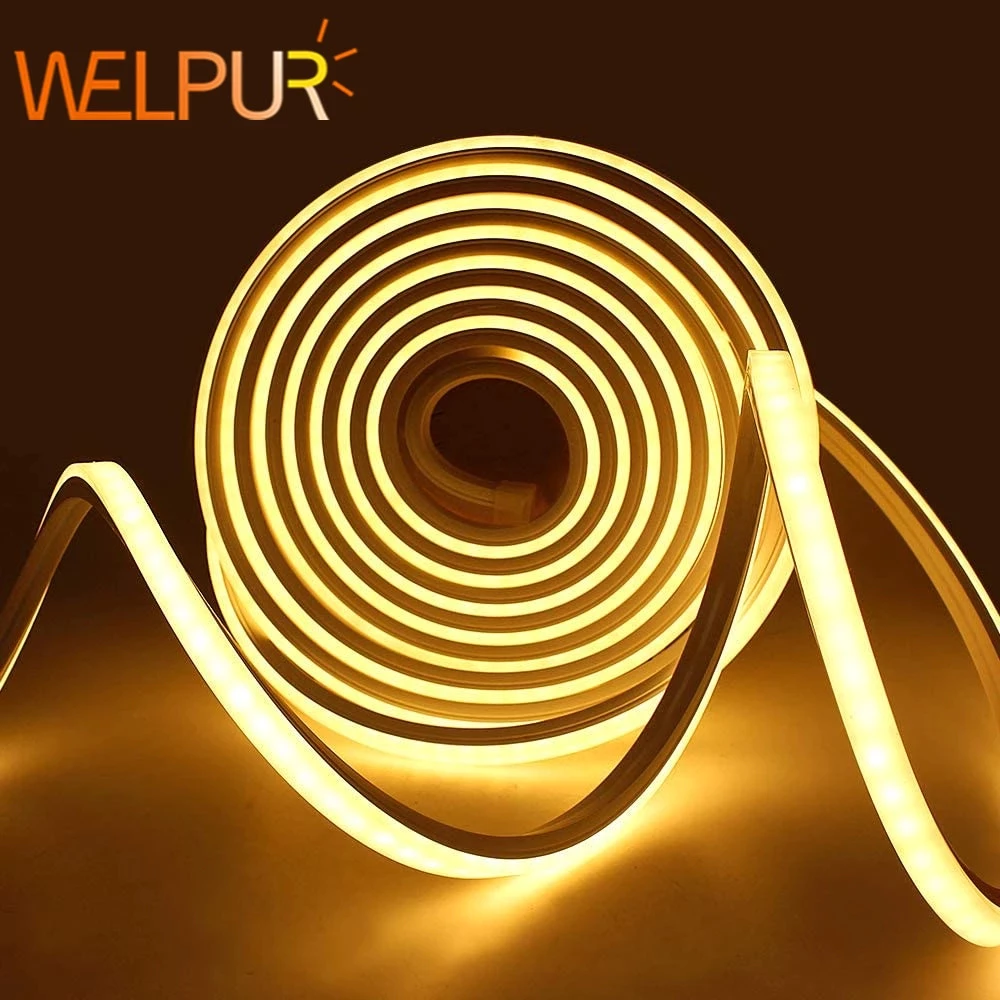 [CHƯA GỒM NGUỒN 12V] Đèn led Neon cuộn 5m trang trí uốn dẻo siêu sáng sử dụng điện 12V qua bộ đổi nguồn an toàn