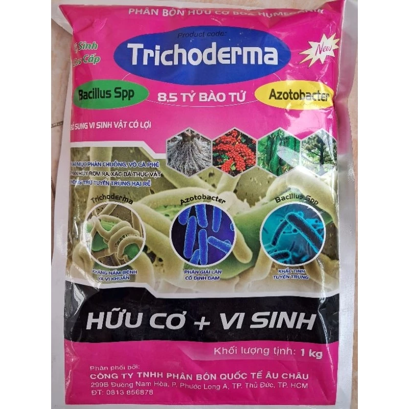 Phân bón hữu cơ Trichoderma 1KG kháng bệnh hấp thụ cho cây JVA NongNghiepVietNhat