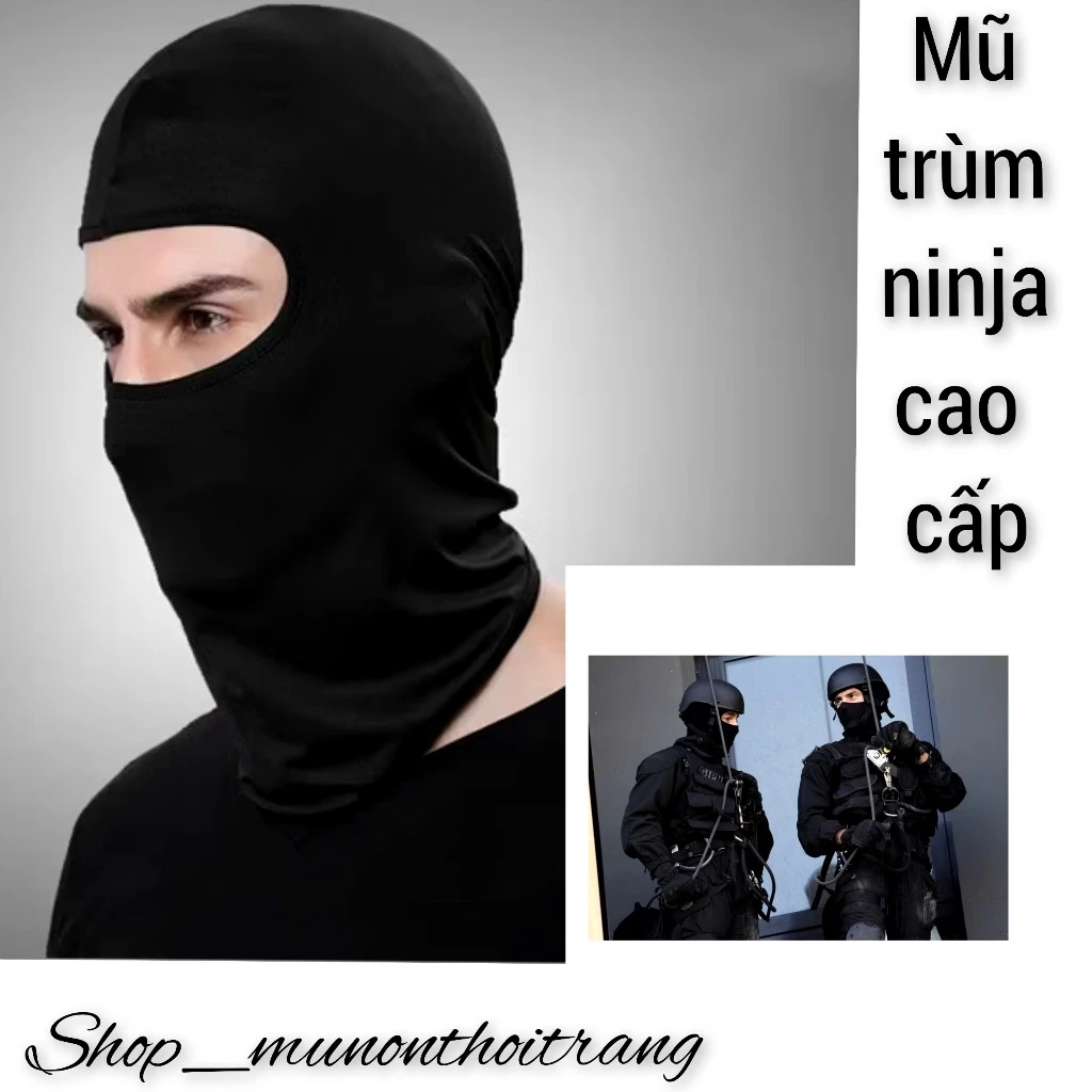 Khăn trùm đầu ninja phượt chống nắng, vải cao cấp,thoáng mát, co dãn 4 chiều, thấm hút mồ hôi nhanh