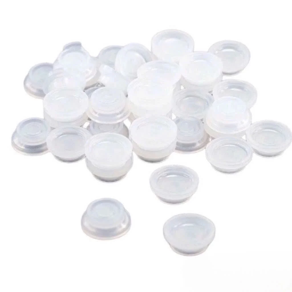 Nút trơn đựng keo nối mi với túi 100-200 nút (dụng cụ nối mi)