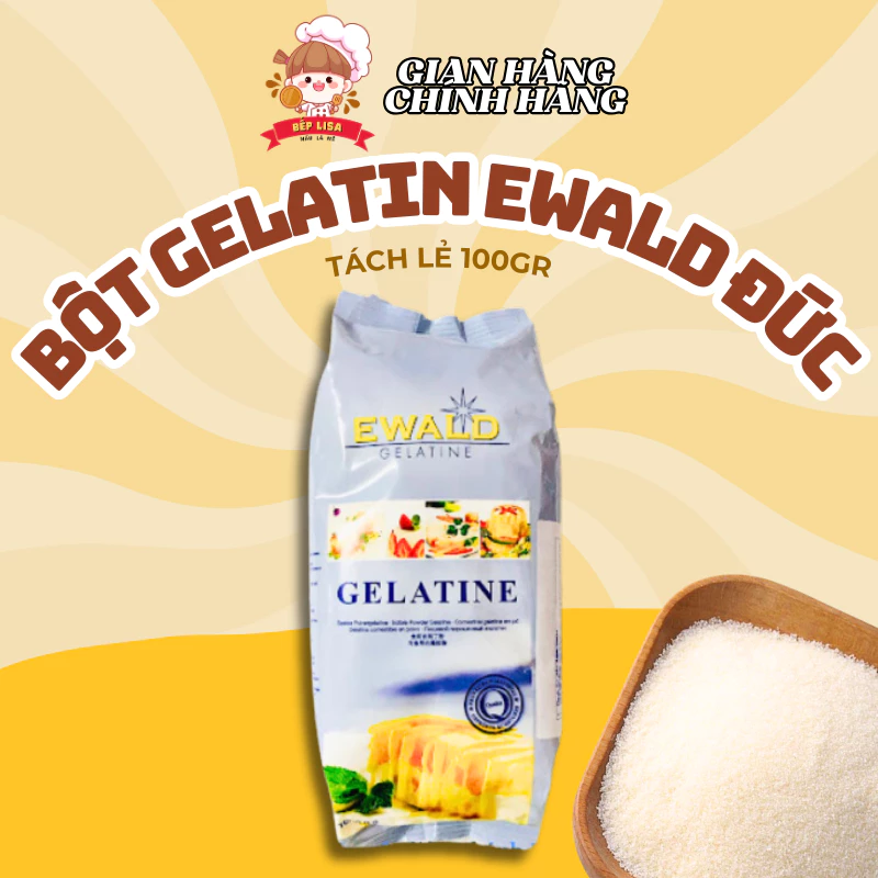 Bột GELATIN EWALD ĐỨC Làm Chè Khúc Bạch Thơm Ngon Hảo Hạng BẾP LISA