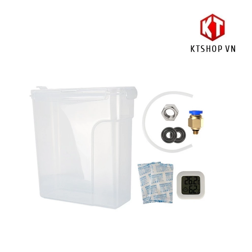 Hộp Chống Ẩm Nhựa In 3D Giá Rẻ Kèm Đồng Hồ Đo Độ Ẩm