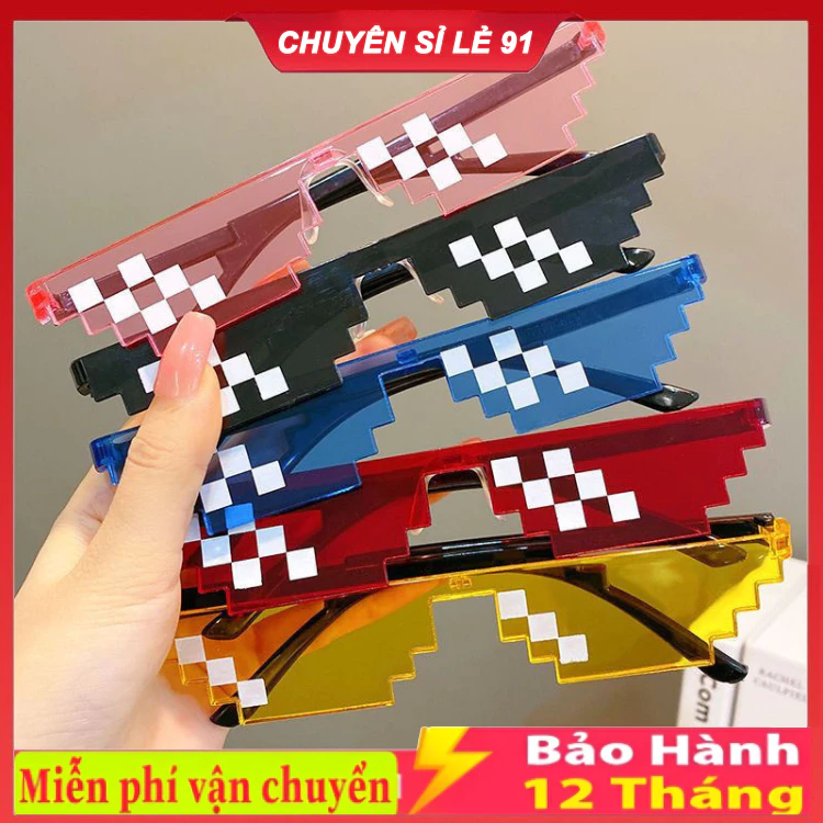 Kính Thug Life Phong Cách Mosaic Cá Tính Thời Trang Dành Cho Nam Và Nữ