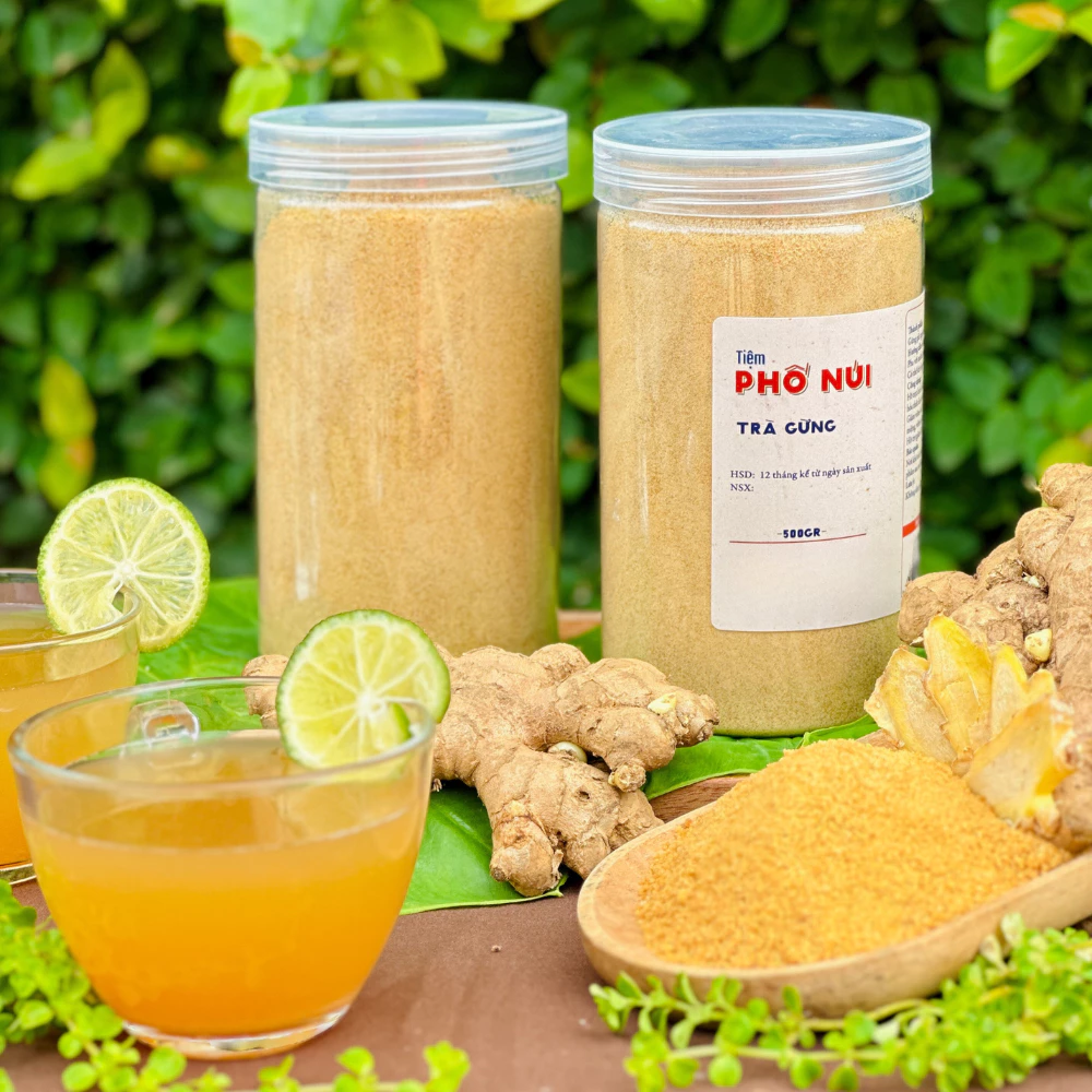 Combo 2 Hũ Trà Gừng 500gram/hũ - Tiệm Phố Núi