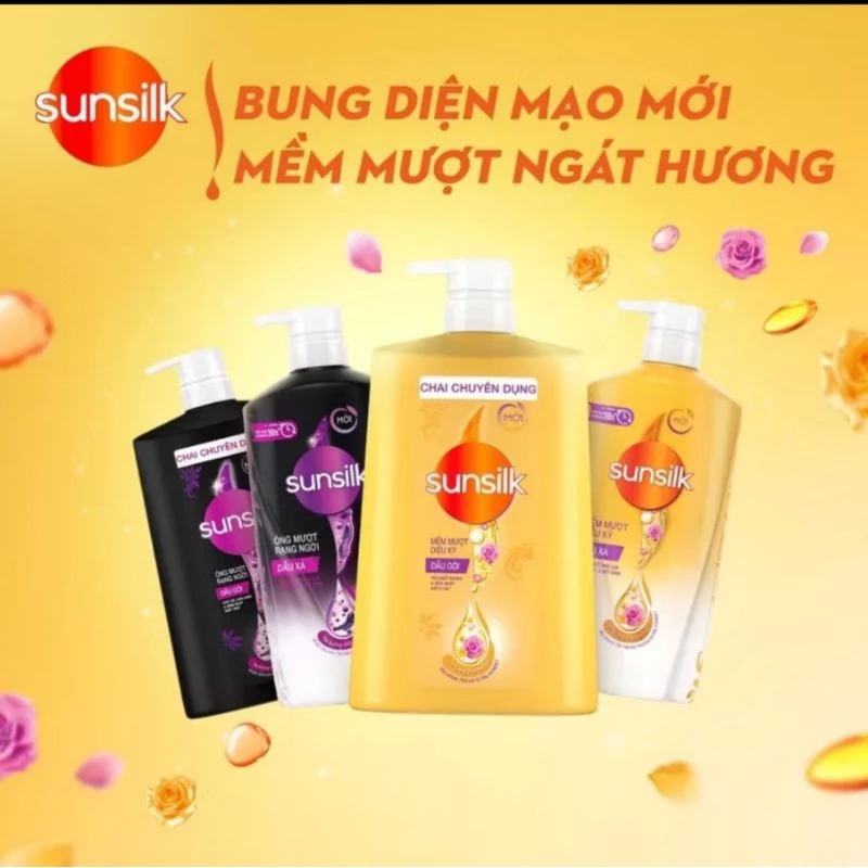 [Hoả tốc HCM] DẦU GỘI SUNSILK chai to 1,4kg có 2 màu vàng và đen