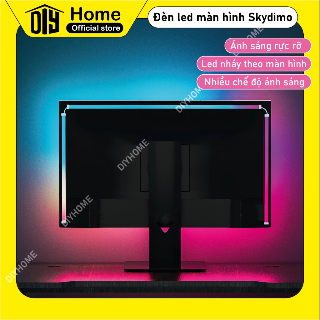 Dây đèn LED Skydimo sync màn hình PC 3 cạnh 4 cạnh cho màn hình 24 27 32 34 inch Window MacOS