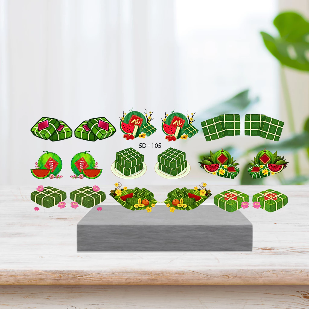 Sticker Tết 5D Dán Móng Mới (Phần 1)