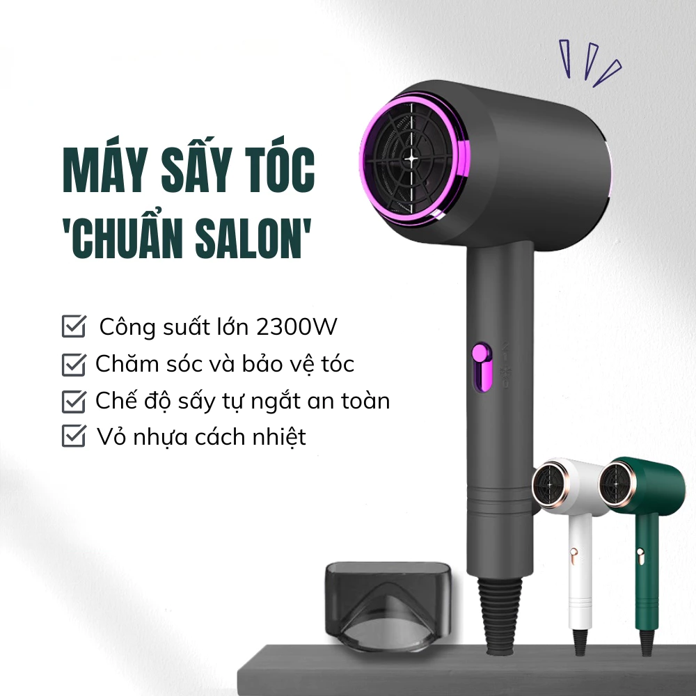 Máy Sấy Tóc 2 Chiều Nóng Lạnh DIDOOGLT Công Suất Lớn Gió Mạnh Chuẩn Salon