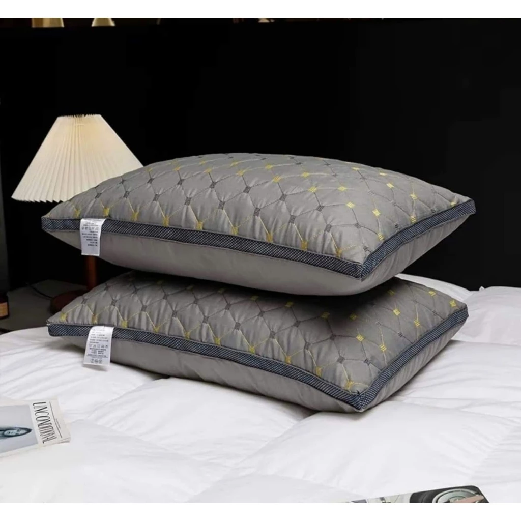 Gối ngủ , Gối trần quả trám , ruột gối kim cương cao cấp kích thước 50x70cm (1 chiếc)