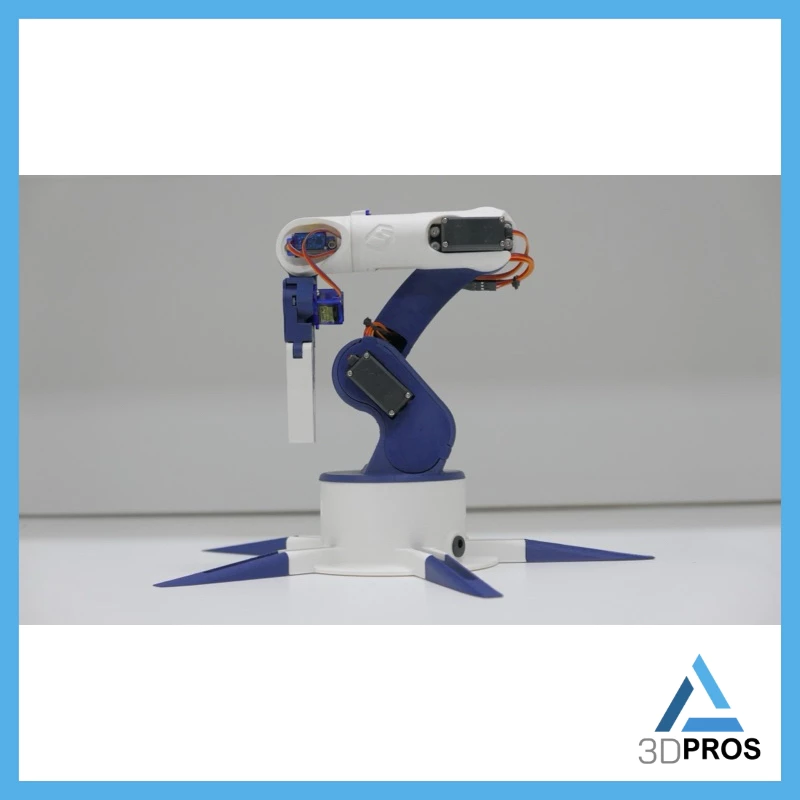 Cánh tay robot 5 bậc bản nâng cấp Ver 2 - in 3D siêu cứng cáp - 3DPros