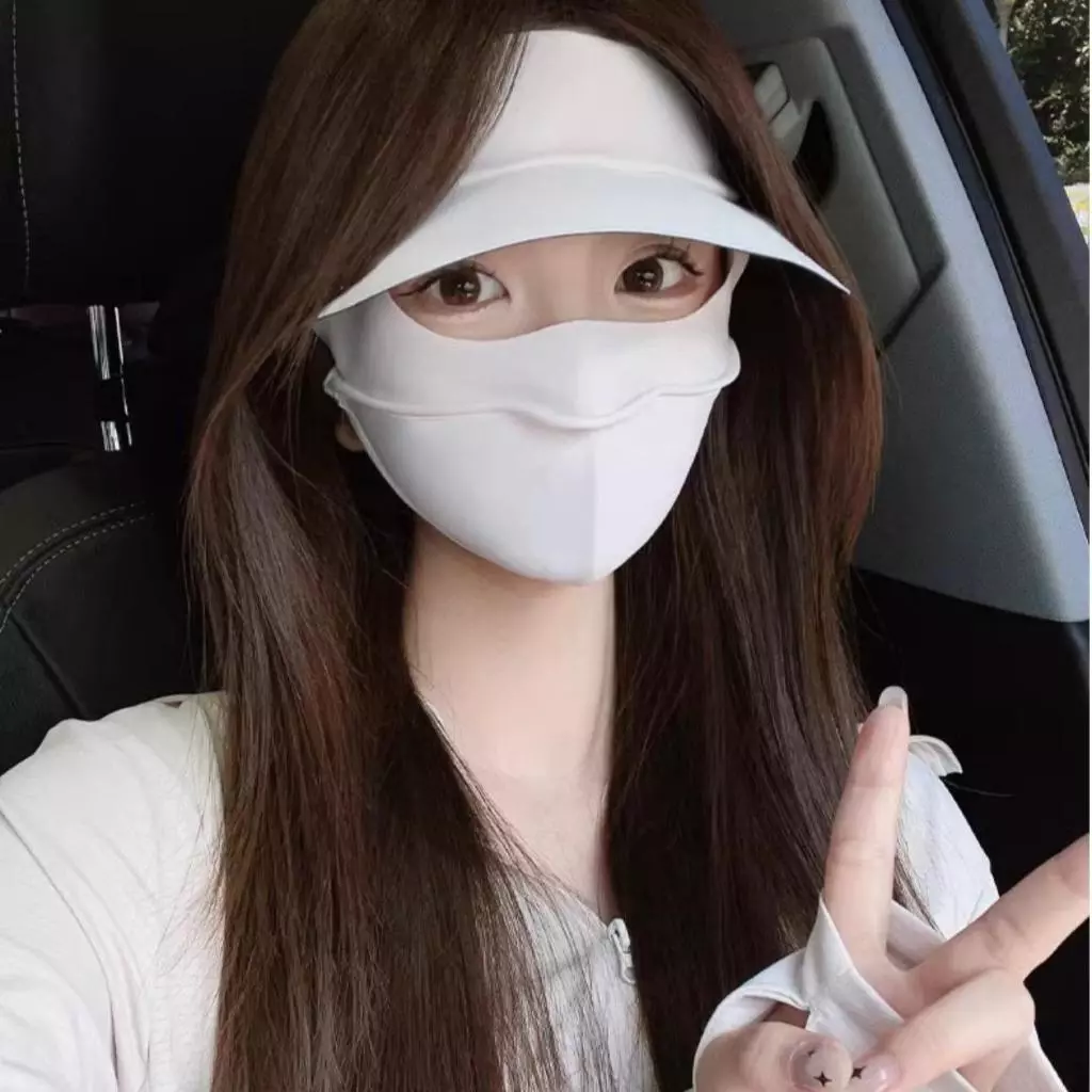 HCM🔥 Khẩu Trang Chống Tia UV - Có Vành Che Fullface Bảo Vệ Da 99%