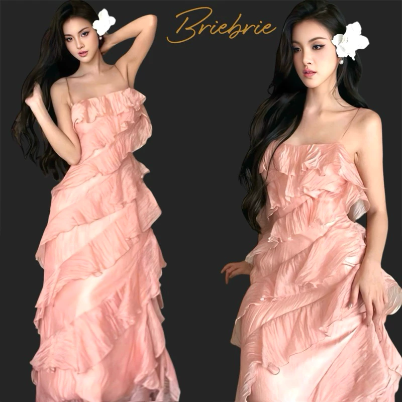 158 - ĐẦM MAXI HAI DÂY BÈO