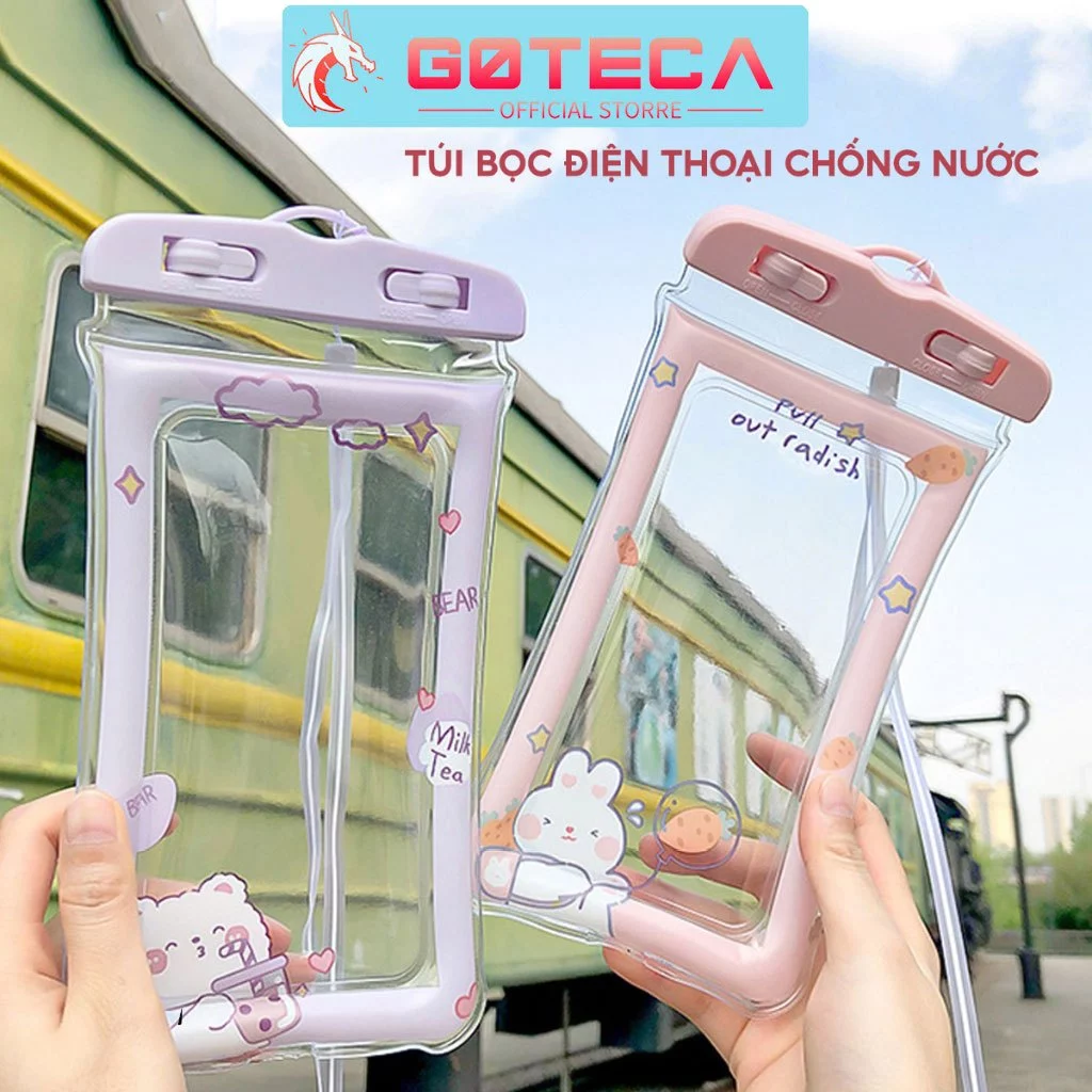 Túi Chống Nước Điện Thoại Túi Đựng Điện Thoại Bảo Vệ Dưới Nước Cao Cấp Viền Phao Siêu Tiện Lợi - Goteca