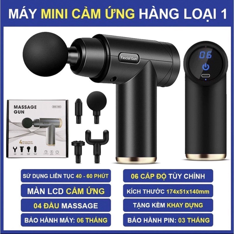 máy massage cầm tay mini - đấm lưng , trị liệu cổ vai gáy bảo hành 12 tháng (KGDGR)
