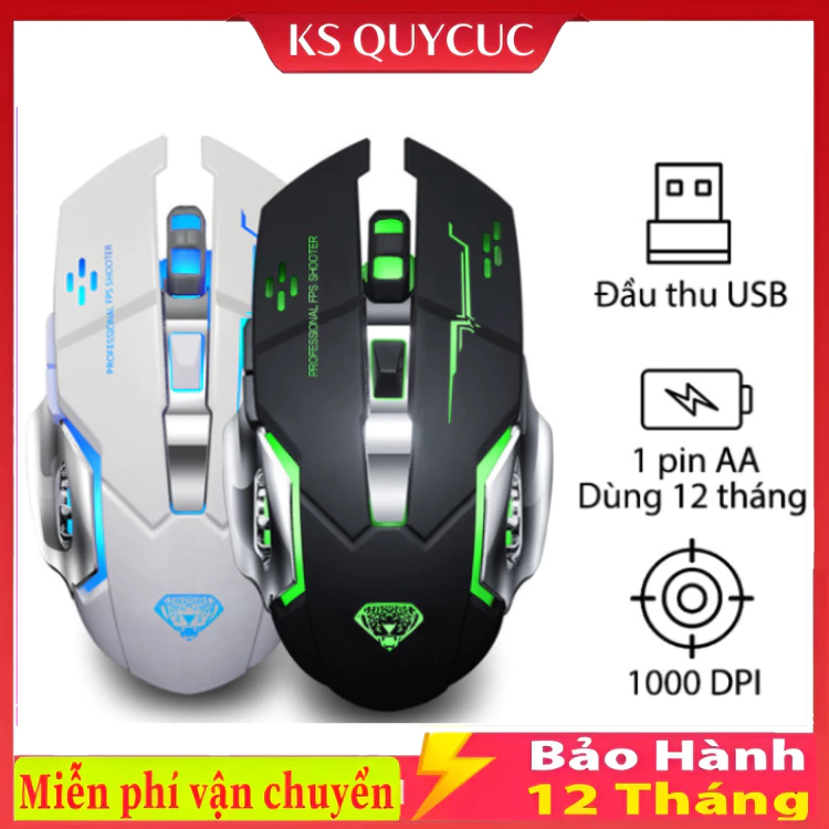Chuột Gaming Không Dây T28 Dành Cho Game Thủ Click Không Gây Tiếng Ồn Có Đèn LED Chơi Game Cực Đã Bảo Hành 1 Năm