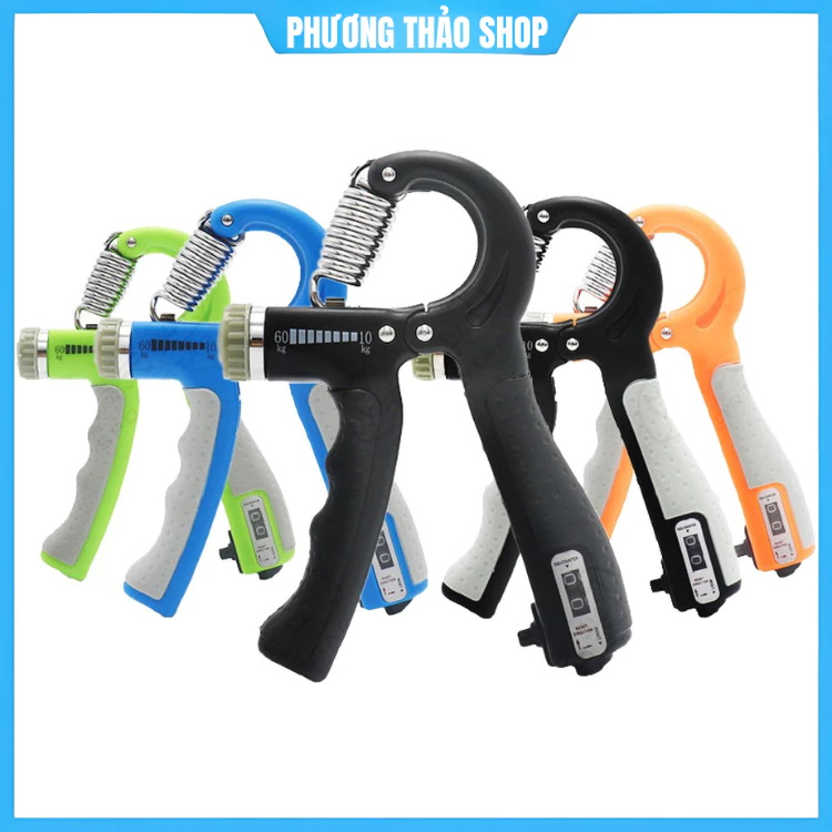 Dụng cụ tập cơ bắp tay, kìm bóp tay luyện lực phát triển cơ bắp, thiết kế hiện đại với bộ đếm số thông minh
