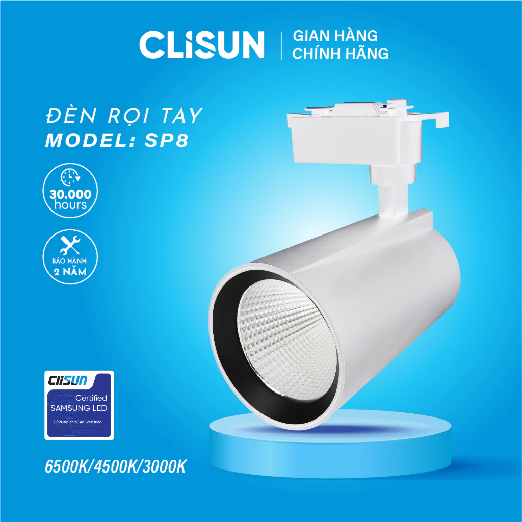 Đèn Spotlight Rọi Ray SP8 CLISUN Chính Hãng