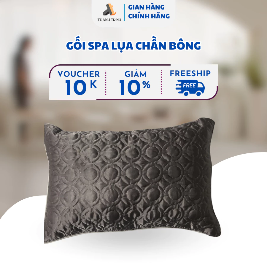 Gối spa, gối lụa  trần 30-45 gối thẩm mỹ viện, spa, bệnh viện, văn phòng loại 1, chống trượt - THÀNH TRINH