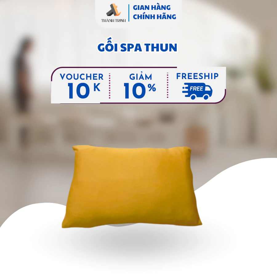 Gối spa, gối đơn chất thun KT 30cm x 45cm gối thẩm mỹ viện, spa, bệnh viện, văn phòng loại 1, chống trượt - THÀNH TRINH