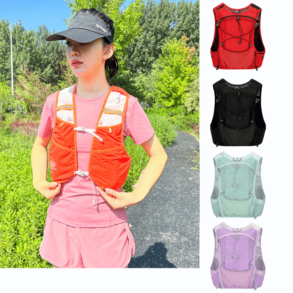 Vest nước chạy bộ trail, balo leo núi đạp xe VANAHEIMR thoáng khí, nhẹ chống thấm nước freesize