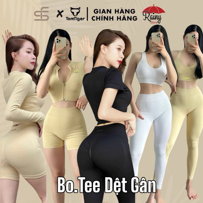 [ Bo.Ti Dệt Gân ] Bộ Tập Gym Bo.Ti Dệt Gân Function Chun Mông Dệt Sẵn- Rainy Store