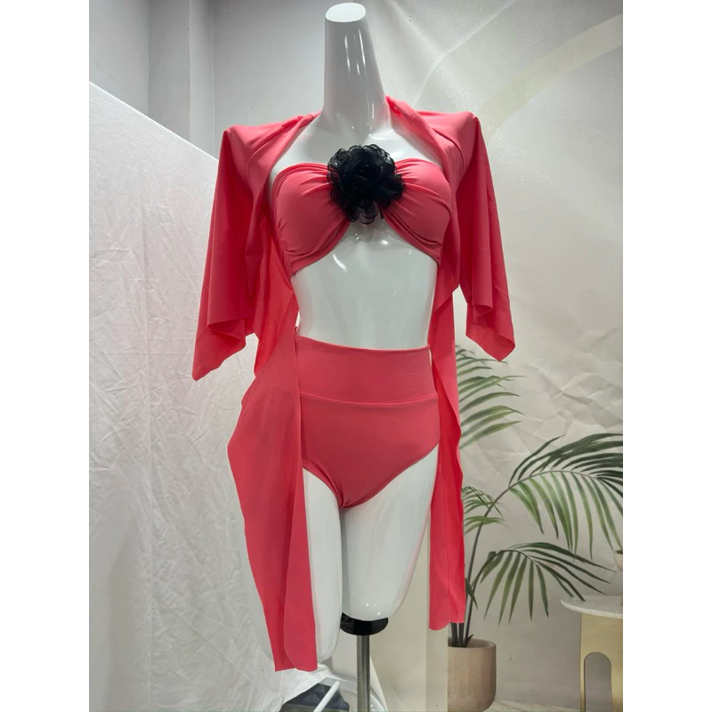 Bikini, đồ bơi tắm biển hai mảnh quần cạp cao sexy dễ thương