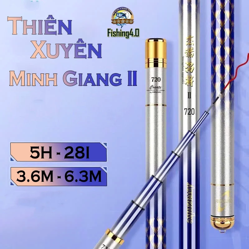Cần Câu Tay Thiên Xuyên Minh Giang Thế Hệ 2 Độ Cứng 5H -28i - BB69