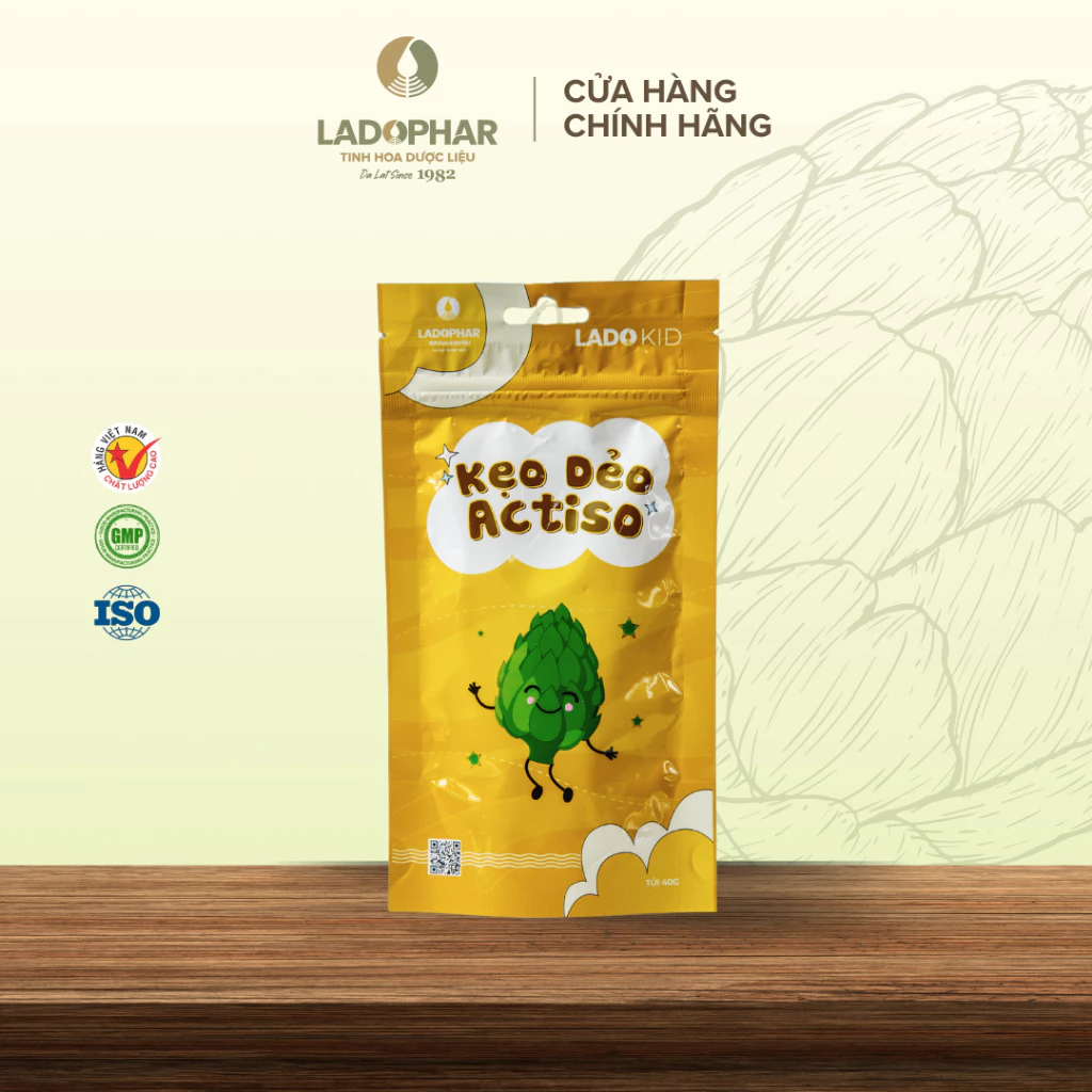 [COMBO 20] Kẹo dẻo Lado Kid Actiso Ladophar Túi Zip 40g - Ladophar