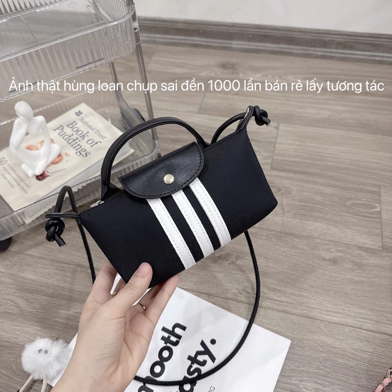 Túi đeo chéo và cầm tay nữ hoạ tiết sọc phong cách, phù hợp đi tiệc, đi chơi, đi làm Babumap _ TDC088