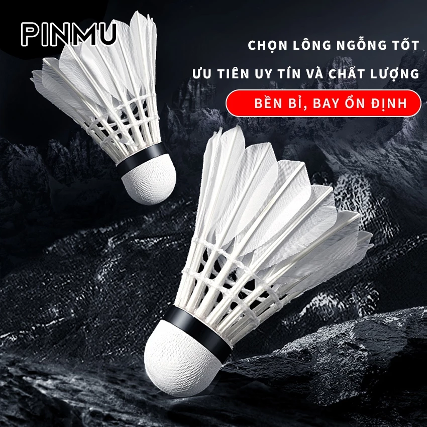 Quả Cầu Lông PINMU - Trái Cầu Lông Dùng Cho Luyện Tập Và Thi Đấu - Chất Lượng - Đường Bay Ổn Định