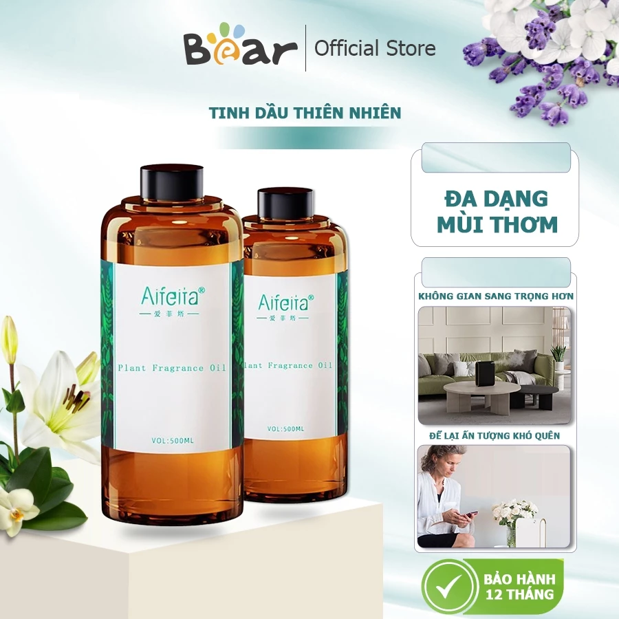 Tinh dầu thơm 160ml, 500l NGUYÊN CHẤT hương thơm nhẹ thư giãn, chuyên dụng cho máy xông tinh dầu, nhà hàng spa khách sạn