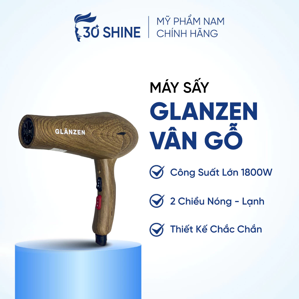 Máy sấy tóc Glanzen Hair Dryer 2 công suất lớn 2 chiều nóng lạnh