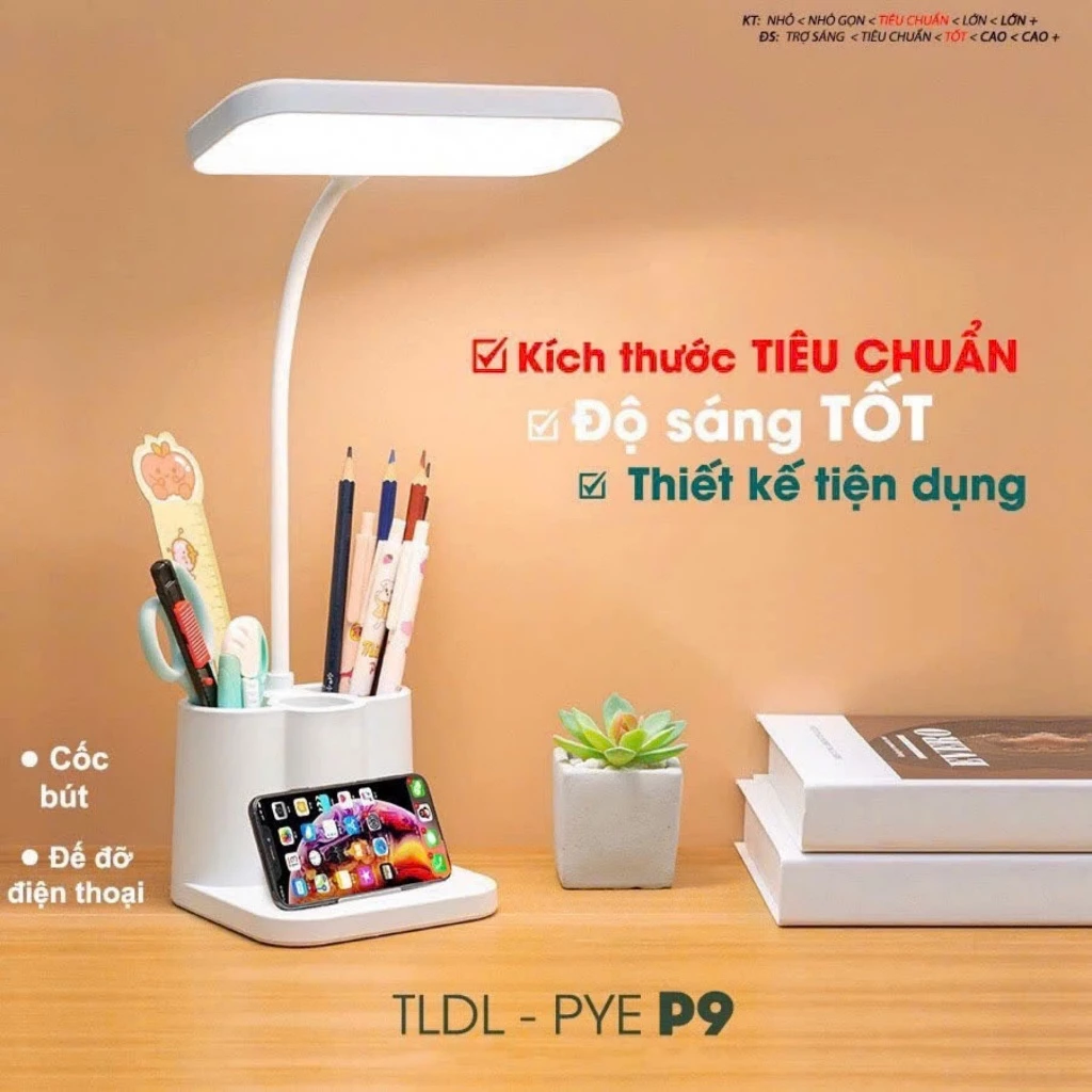 ĐÈN HỌC CHỐNG CẬN THỊ BÓNG LED 3 CHẾ ĐỘ SÁNG ( CÓ TÍCH ĐIỆN )
