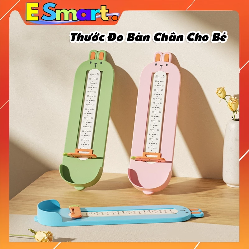 Thước Đo Bàn Chân Cho Bé GIúp Chọn Size Kích Cỡ Giày Dép Chuẩn - Dụng Cụ Đo Bàn Chân Lựa Chọn Giày Dép Cho Bé
