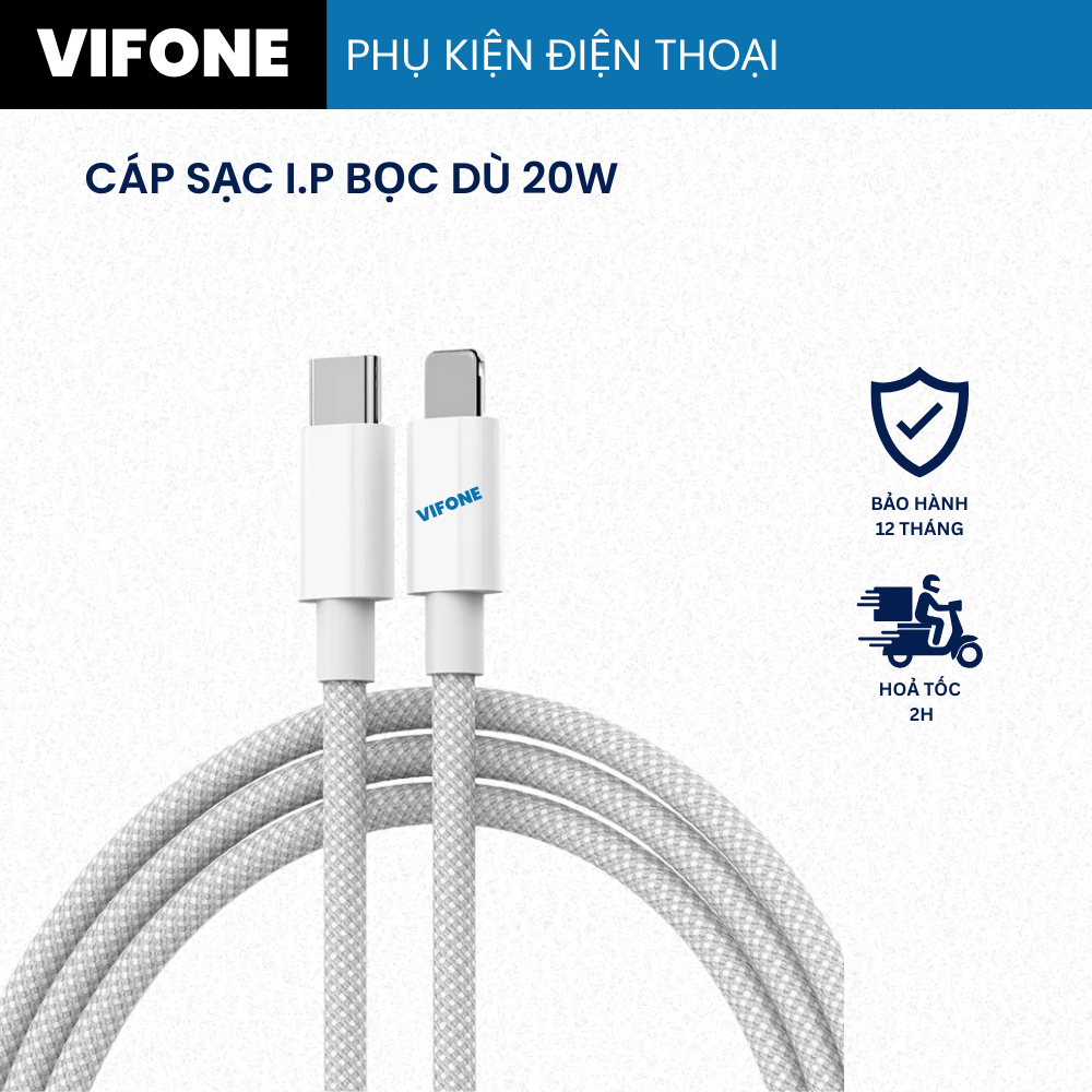 Cáp sạc nhanh 20w không nóng máy dây sạc bọc dù siêu nhanh dùng cho tất cả…