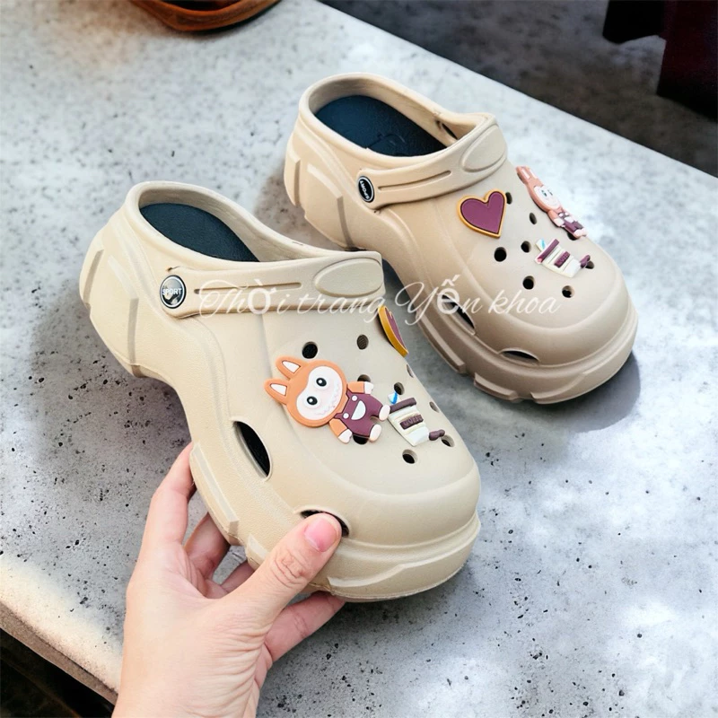 Dép Sục Nữ LaBuBu Đế Cao 7 cm Chất liệu EVA Mềm , Nhẹ ,Êm